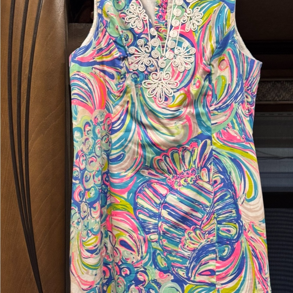 Colorful Sleeveless Dress with Floral Embroidery